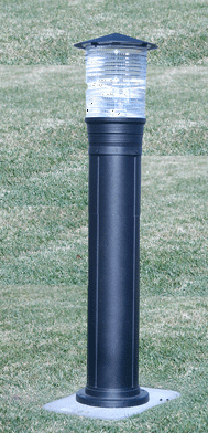 D 360 Powder-coated Cast Aluminum Bollard Light