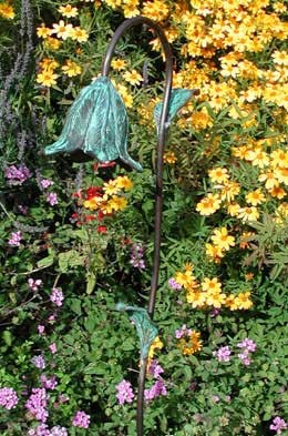 Spanish Bluebell Bronze Flower and Leaves Garden Light