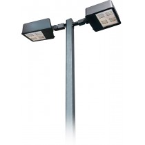 DF LED 7750  Double Headed Powder Coated Cast Aluminum Post Light With Pole / Parking lot lighting / Street Light