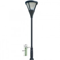 GM 5800  Powder-coated Galvanized Steel Pole Light / Parking lot lighting / Street Light / Fiberglass Head