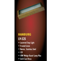 Hanburg LV 52 S Surface Mount Low Voltage Solid Cast Brass Step Light